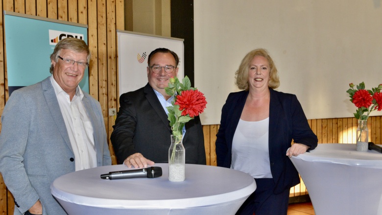 Prof. Dr. Klemens Störtkuhl (MIT Kreisvorsitzender, Ulli Oberste-Padtberg (CDU Kreisvorsitzender) und Frau Heinzkill CDU Sprockhövel) 